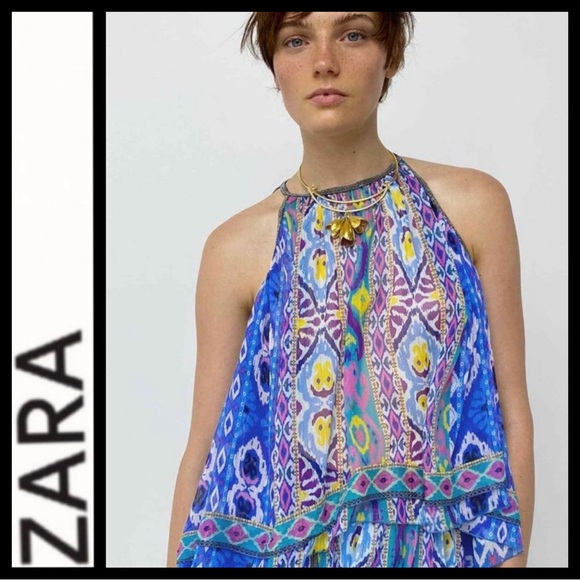 NWT Zara Halter Swing Top - Picture 3 of 11